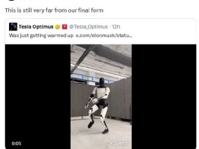 特斯拉Optimus跳芭蕾 马斯克转发